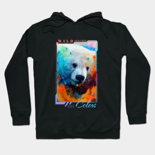 Polar Bear  Animal Discovery Adventure Nature Planet Earth Paint Hoodie